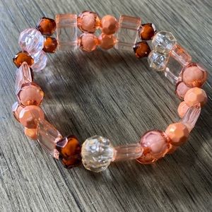 Peach colored bracelet